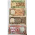 INDIA and SUDAN 1985-1992 . FIVE 5 - TEN 10 RUPEES/POUNDS BANKNOTES